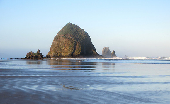 Sunrise at Haystack Rock
