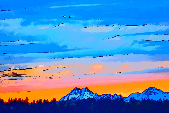 Olympic sunset