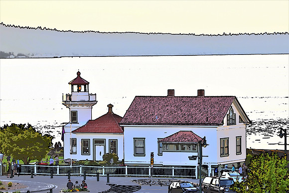 Mukilteo LH Photo Sketch