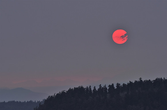 Mukilteo Sunset 2021 Fire season