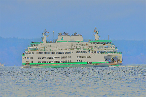 Suquamish Ferry Photo sketch