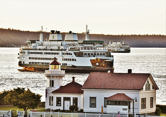 Mukilteo Lighthouse and ferries