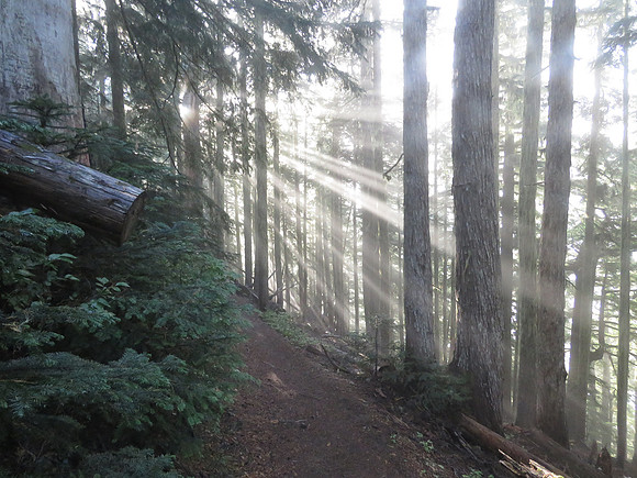 Sunrise heading to Spray Park