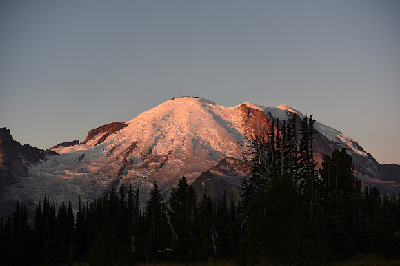 Rainier from East Side - Sunrise