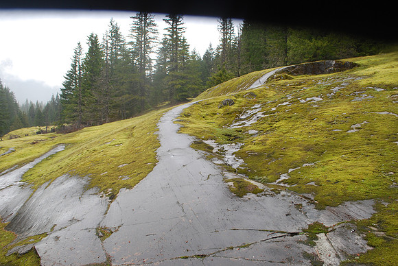 Box Canyon - glacier stratifications