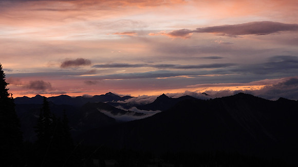 Looking east at sunrise from Sunrise